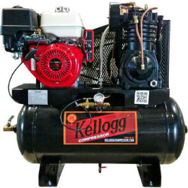 Kellogg Compressor L001154 Kellogg-American HD30GH14E-335, 12HP, Gas Comp, 30 Gal, 175 PSI, 27.9 CFM, Honda Elec Start image.