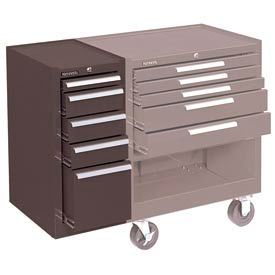 Tool Boxes Storage Organization Chests Roller Cabinets Kennedy 174 185xb K1800 Series 13 5 8 Quot W X 18 Quot D X 29 Quot H 5 Drawer Brown Hang On Side Cabinet B211693 Globalindustrial Com