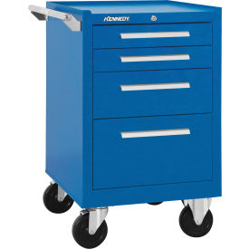 Kennedy® K2000 4 Drawer Roller Cabinet 21"W x 20" x 35"H Blue