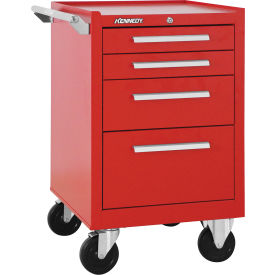Kennedy® K2000 4 Drawer Roller Cabinet 21"W x 20" x 35"H Red