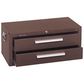 Kennedy Manufacturing Co 2602B Kennedy® 2602B Signature Series 26-5/8"W X 12"D X 11-3/4"H 2 Drawer Brown Add-On Base image.
