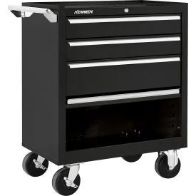 Kennedy® K1800 3 Drawer Roller Cabinet With Compartment 27"W x 18" x 34-15/16"H Black