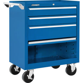 Kennedy® K1800 3 Drawer Roller Cabinet With Compartment 27"W x 18" x 34-15/16"H Blue
