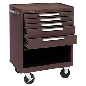 Kennedy Manufacturing Co 275XB Kennedy® 275XB K1800 Series 27"W X 18"D X 35"H 5 Drawer Brown Roller Cabinet image.