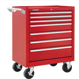 Kennedy® K1800 7 Drawer Roller Cabinet 27"W x 18" x 34-15/16"H Red