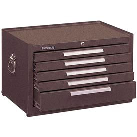 Kennedy Manufacturing Co 2805XB Kennedy® 2805XB Signature Series 29"W X 20"D X 16-5/8"H 5 Drawer Brown Mechanics Chest image.