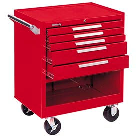 Kennedy Manufacturing Co 295XR Kennedy® 295XR K2000 Series 29"W X 20"D X 35"H 5 Drawer Red Roller Cabinet image.