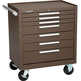 Kennedy Manufacturing Co 297XB Kennedy® 297XB K2000 Series 29"W X 20"D X 35"H 7 Drawer Brown Roller Cabinet image.