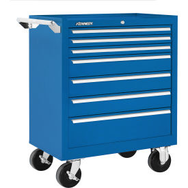 Kennedy® K2000 7 Drawer Roller Cabinet 29"W x 20" x 34-15/16"H Blue