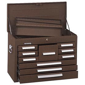 Kennedy Manufacturing Co 360B Kennedy® 360B Signature Series 26-1/8"W X 12-1/16"D X 18-7/8"H 10 Drawer Brown Mechanics Chest image.