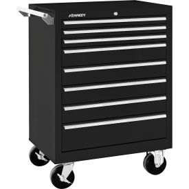 Kennedy® K1800 8 Drawer Roller Cabinet 27"W x 18" x 39"H Black