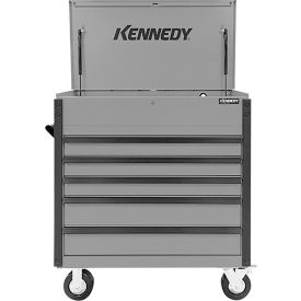 Maintenance Pro 5 Drawer Tool Cart, 39"W x 20"D x 43"H, Industrial Gray view 2