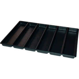 Kennedy Manufacturing Co 81921 Kennedy® 6 Compartment Drawer Organizer, 23"W x 16-5/16"D x 1-3/8"H, Black image.