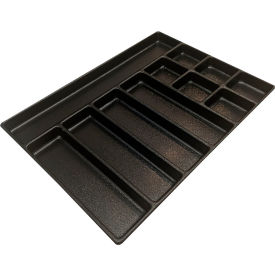 Kennedy Manufacturing Co 81922 Kennedy® 11 Compartment Drawer Organizer, 23"W x 16-5/16"D x 1-3/8"H, Black image.