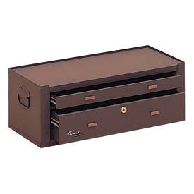 Kennedy Manufacturing Co MC22B Kennedy® MC22B Signature Series 21-5/8"W X 9-5/8"D X 7-7/8"H 2 Drawer Brown Machinists Chest image.