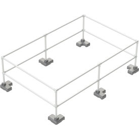 Kee Safety Inc. KD8X16 Kee Safety® Dome® Railing Kit For Skylight Protection, 192"L x 96"W x 42"H, Gray image.