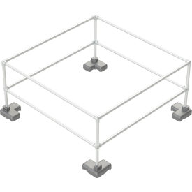 Kee Safety Inc. KD8X8 Kee Safety® Dome® Railing Kit For Skylight Protection, 96"L x 96"W x 42"H, Gray image.