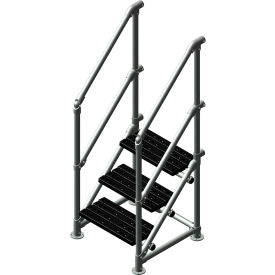 Kee Safety Inc. SAP-S-3-NS-8 Kee Safety® Crossover Ladder, 3 Steps, 27"L image.