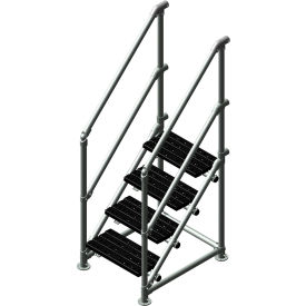 Kee Safety Inc. SAP-S-4-NS-8 Kee Safety® Crossover Ladder, 4 Steps, 36"L image.