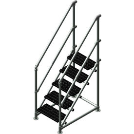 Kee Safety Inc. SAP-S-5-NS-8 Kee Safety® Crossover Ladder, 5 Steps, 49-3/4"L image.