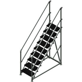 Kee Safety Inc. SAP-S-9-NS-8 Kee Safety® Crossover Ladder, 9 Steps, 79"L image.