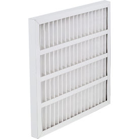 Global Industrial B3082163 Global Industrial™ Pleated Air Filter, MERV 8, Self-Supported, 20"W x20"Hx1"D image.