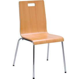 Kfi 9222-NA KFI Wood Stack Chair - Natural - JIVE Series image.