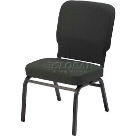 Kfi HTB1040SB-2324 KFI Oversized Church Chair - Armless - Stacking - Indigo Fabric/Black Frame image.