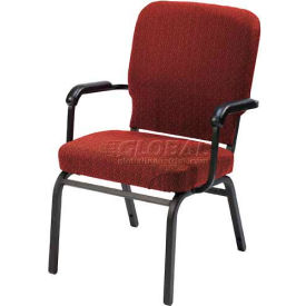 Kfi HTB1041SB-3215 KFI Oversized Church Chair with Arms - Stacking - Toreador Fabric/Black Frame image.