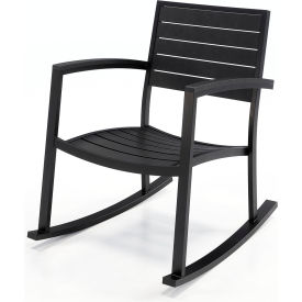 Kfi RK5601-BK-BK KFI Studios Eveleen Indoor & Outdoor Rocking Chair, Black image.