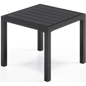 Kfi SD5601-BK-BK KFI Studios Eveleen Indoor/Outdoor Square Side Table, Black image.