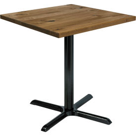 Kfi T30SQ-B2015-31-LFT-NA KFI 30" Square Counter Table With Vintage Wood, Natural image.