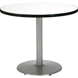 Kfi T36RD-B1922-SL-CL KFI 36" Round Restaurant Table, White image.