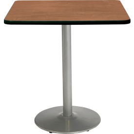 Kfi T36SQ-B1922-SL-7937-31 KFI 36" Square Counter Height Restaurant Table, Cherry Table/Silver Base image.