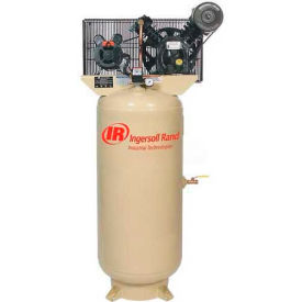 Ingersoll Rand 2475N5-P 5 HP Two-Stage Compressor 80 Gal Vert. 175 PSI 16.8 CFM 3-Phase 230V