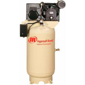 Ingersoll Rand 2545K10-V 10 HP Two-Stage Compressor 120 Gal Vert. 175 PSI 35 CFM 3-Phase 230V