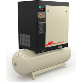 Ingersoll Rand R11i-TAS-115 15 HP Rotary Screw Comp 120 Gal Horiz. 115 PSI 53.9 CFM 3PH 200V