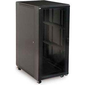 Kendall Howard™ 27U LINIER® Server Cabinet - Glass/Vented Doors - 36"" Depth