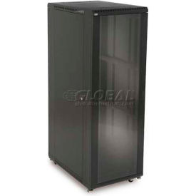 Kendall Howard™ 37U LINIER® Server Cabinet - Glass/Vented Doors - 36"" Depth