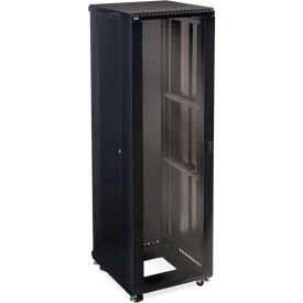 Kendall Howard™ 42U LINIER® Server Cabinet - Glass/Vented Doors - 24"" Depth