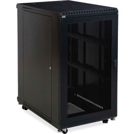 Kendall Howard™ 22U LINIER® Server Cabinet - Vented/Vented Doors - 36"" Depth
