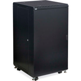 Kendall Howard™ 22U LINIER® Server Cabinet - Solid/Solid Doors - 24"" Depth
