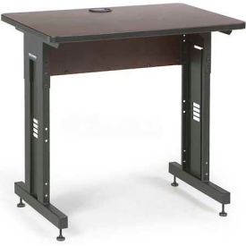 Kendall Howard™ Classroom Training Table - Adjustable Height - 24"" x 36"" - African Mahogany