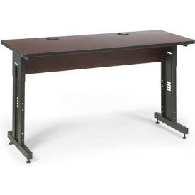 Kendall Howard™ Classroom Training Table - Adjustable Height - 24"" x 60"" - African Mahogany