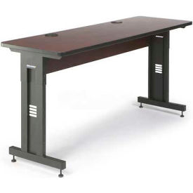 Kendall Howard™ Classroom Training Table - Adjustable Height - 24"" x 72"" - African Mahogany