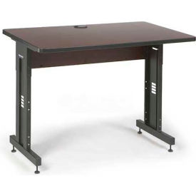 Kendall Howard Llc 5500-3-004-34 Kendall Howard™ Classroom Training Table - Adjustable Height - 30" x 48" - African Mahogany image.