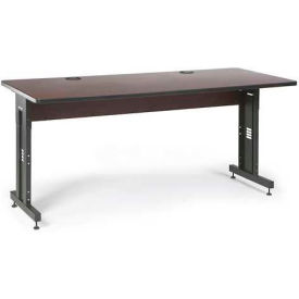 Kendall Howard™ Classroom Training Table - Adjustable Height - 30"" x 72"" - African Mahogany