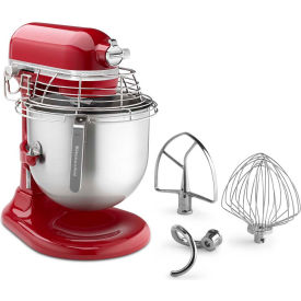 KitchenAid KSMC895ER - Commercial 8 Qt. Stand Mixer With Bowl Guard, Empire Red,  NSF