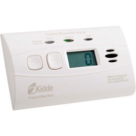 Kidde Fire Equip 21010047 Kidde C3010D Worry-Free CO Alarm with Digital Display, 10-Year Sealed Lithium Battery Operated image.