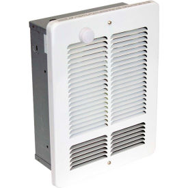 King Electric Mfg W2415-T-W King Forced Air Wall Heater With Built-In Single Pole Thermostat W2415-T-W, 500W, 240V,WHT image.